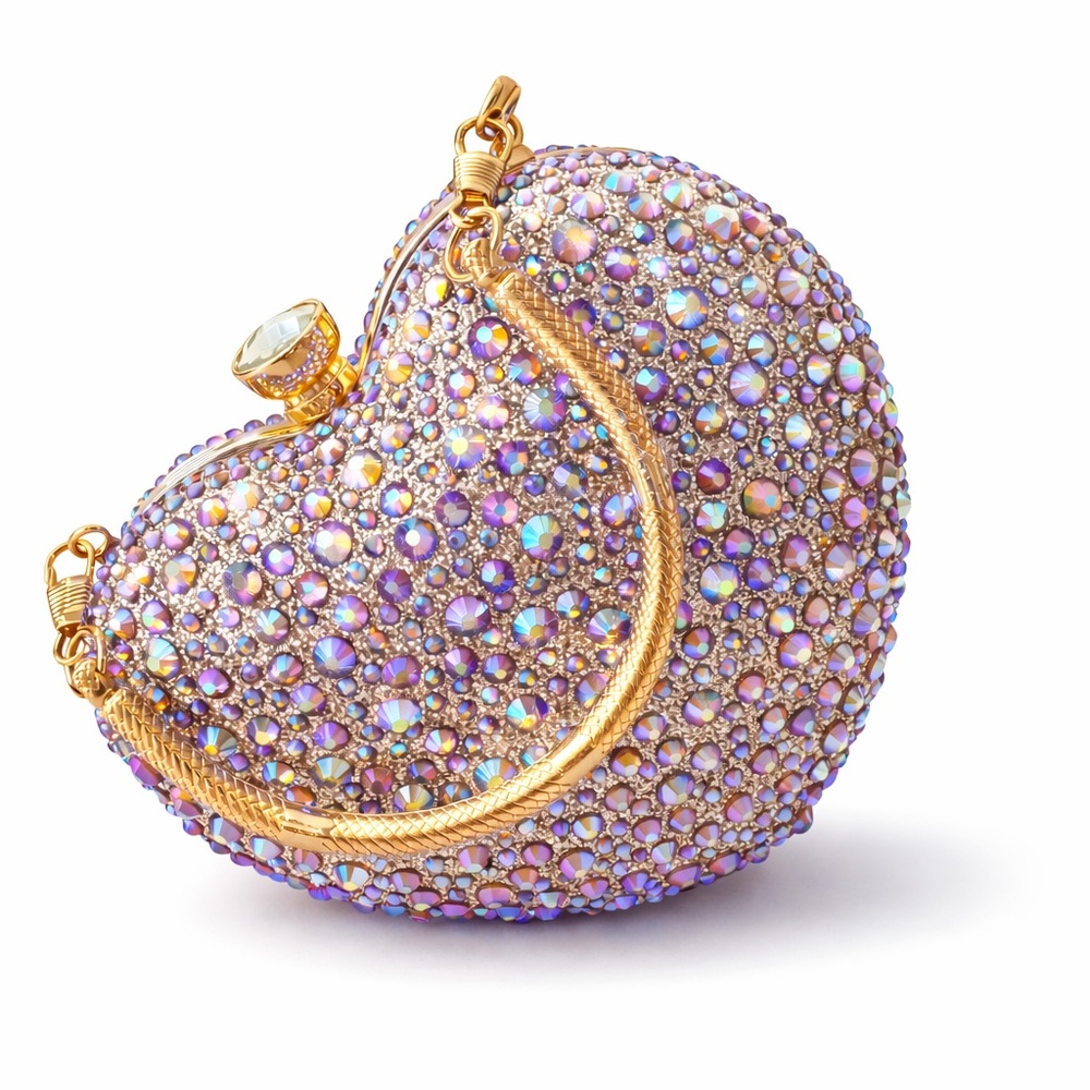 📦 FAST SHIPPING - NEW Stunning Gold & Iridescent Valentine’s RAMLA Bag